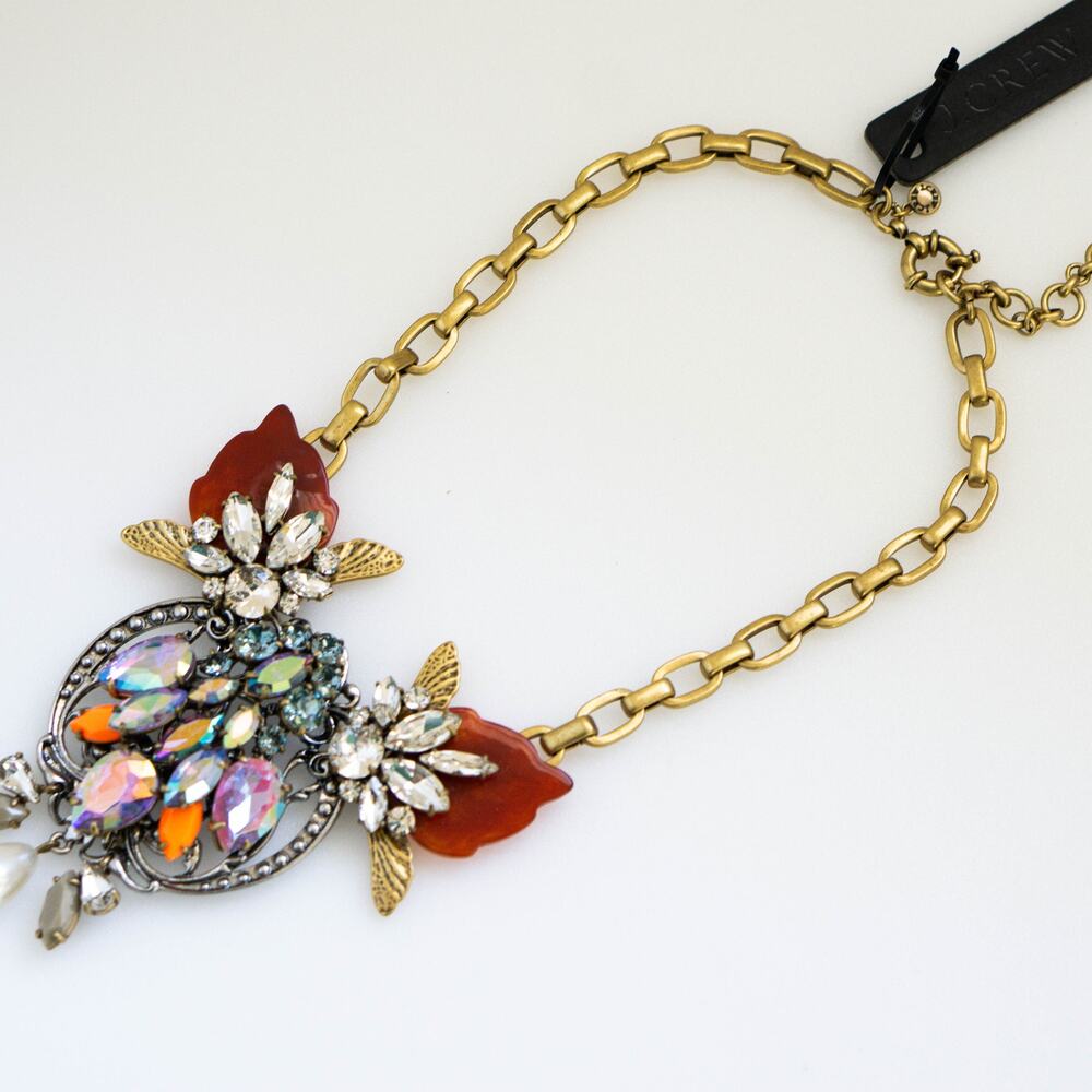 J.Crew Crystal Pearl Statement Necklace - Picture 4 of 5